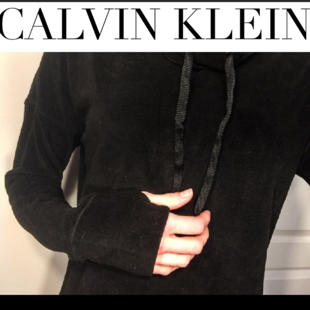 Calvin Klein Performance Drawstring Cowl Neck